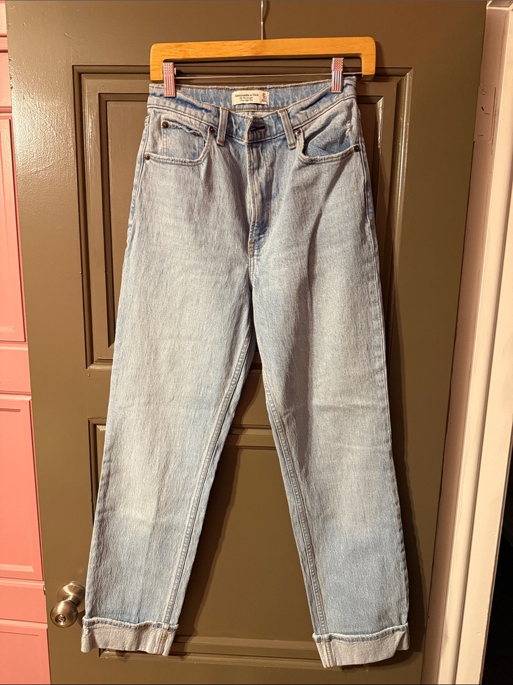 Abercrombie & Fitch Light Blue Boyfriend Jeans